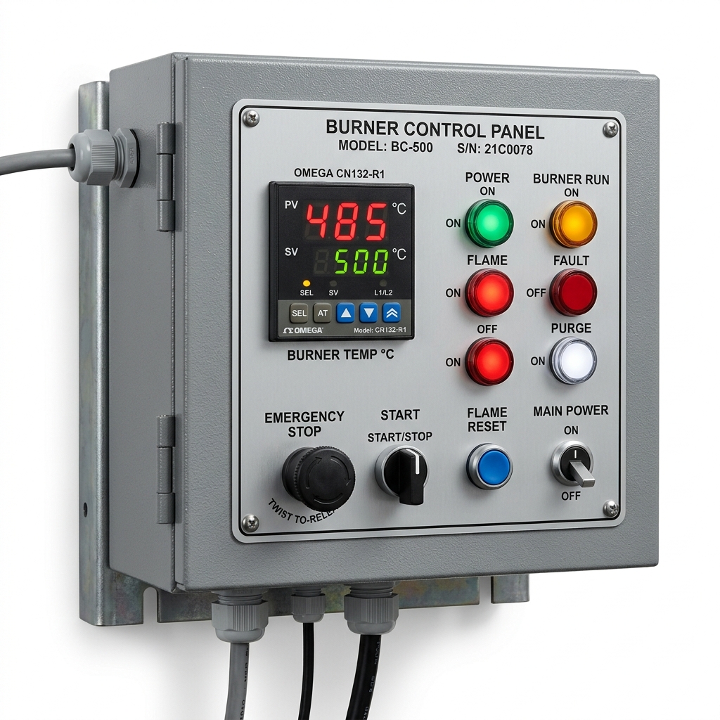 1 Burner 1 Motor Control Panel